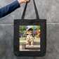 Cute Girl Zipper Tote Bag by Kavya M A