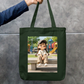 Cute Girl Zipper Tote Bag by Kavya M A