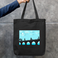 Blue sky Zipper Tote Bag by Solo Lotus