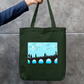 Blue sky Zipper Tote Bag by Solo Lotus