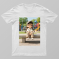 Cute girl Unisex T-shirt by Solo Lotus