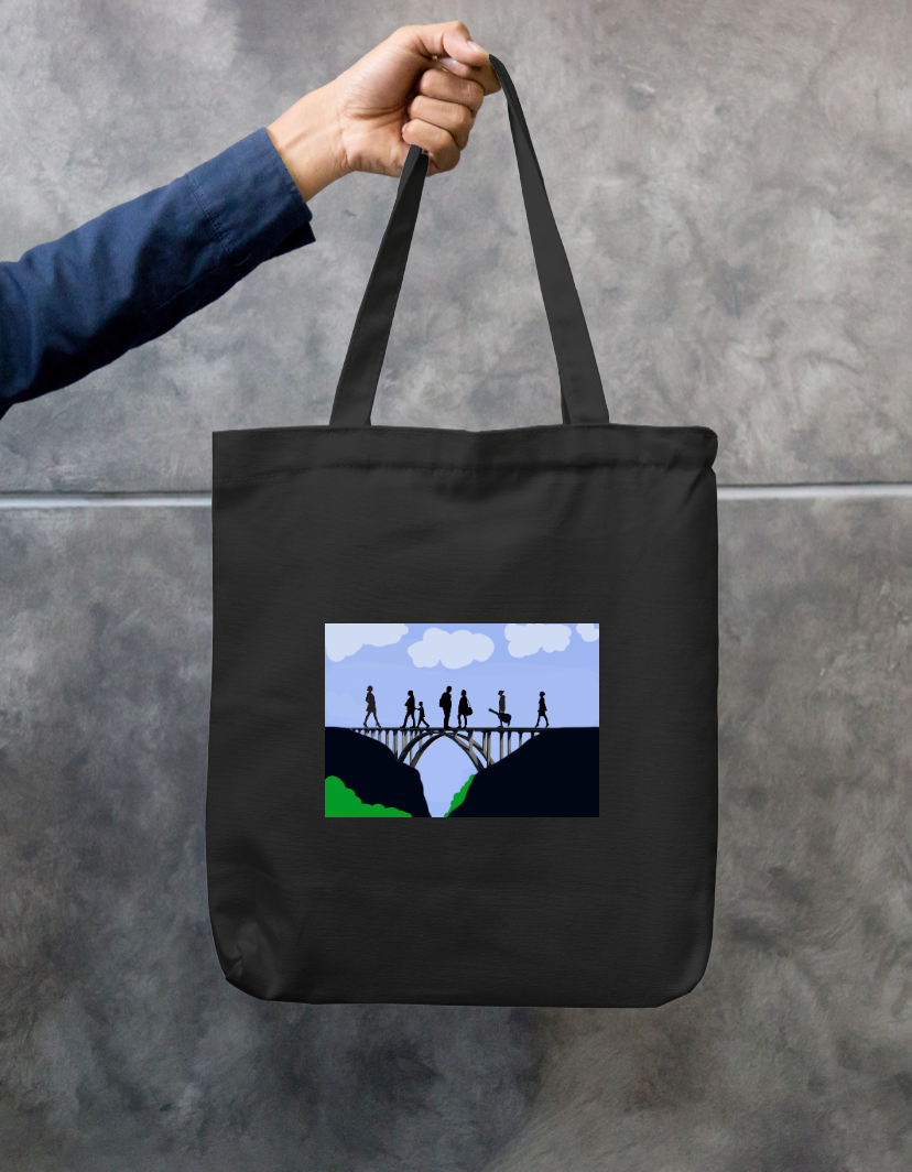 Bridge Zipper Tote Bag by Solo Lotus