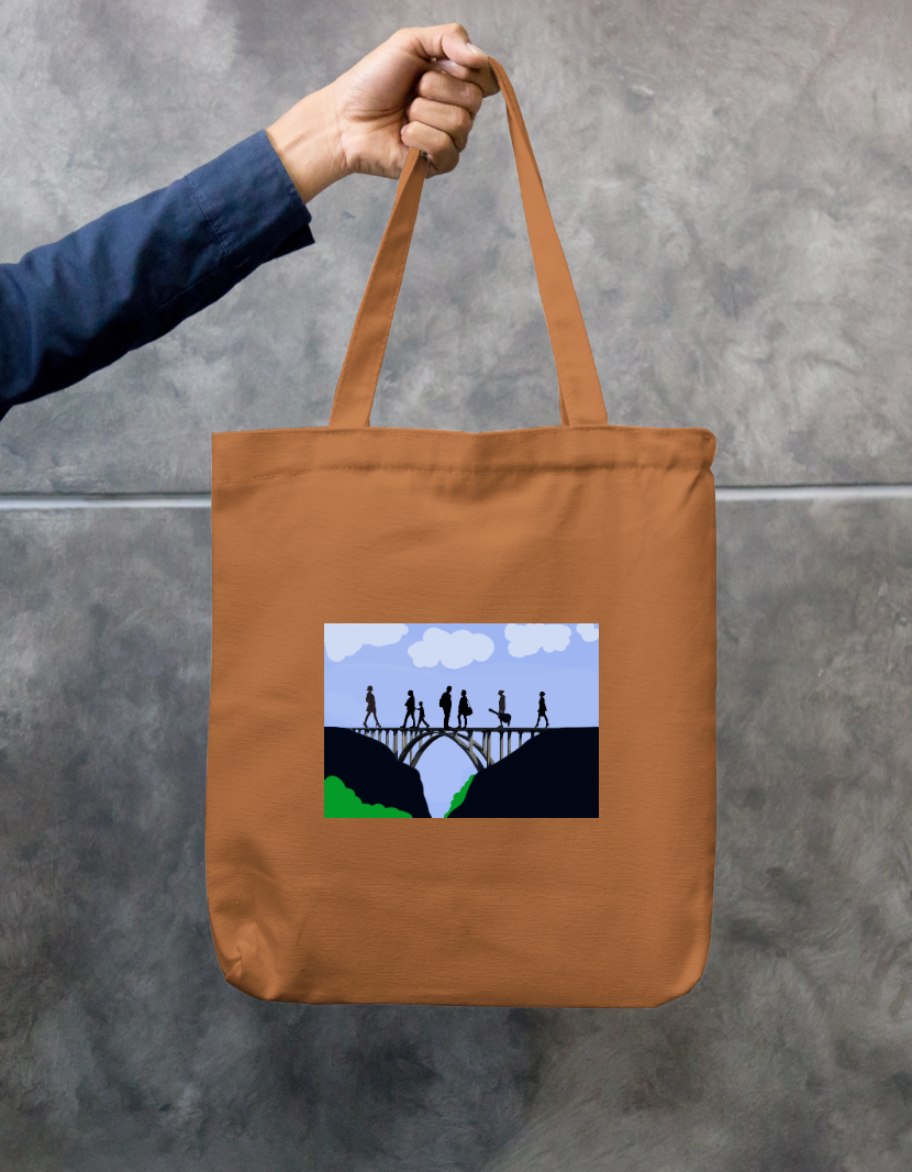 Bridge Zipper Tote Bag by Solo Lotus
