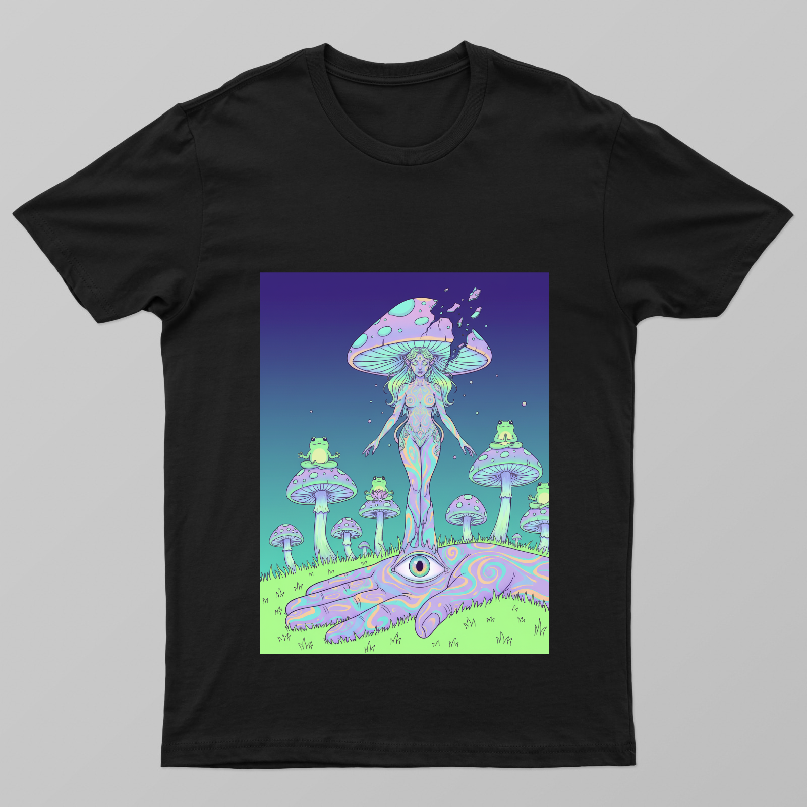 Mushroom queen Unisex T-shirt by @solitary.princess_