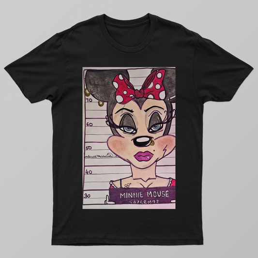 Mug Shot Minnie mouse Unisex T-shirt by @solitary.princess_