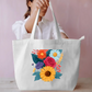 Flora Tote Bag Everyday Large Tote Bag by @rd_digital_store