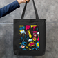 Comic Art Tote Bag Zipper Tote Bag by @rd_digital_store