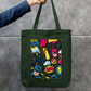 Comic Art Tote Bag Zipper Tote Bag by @rd_digital_store