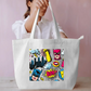 Comic Art Tote Bag Everyday Large Tote Bag by @rd_digital_store