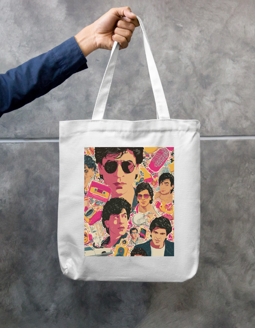 SRK Tote Bag Zipper Tote Bag by @rd_digital_store