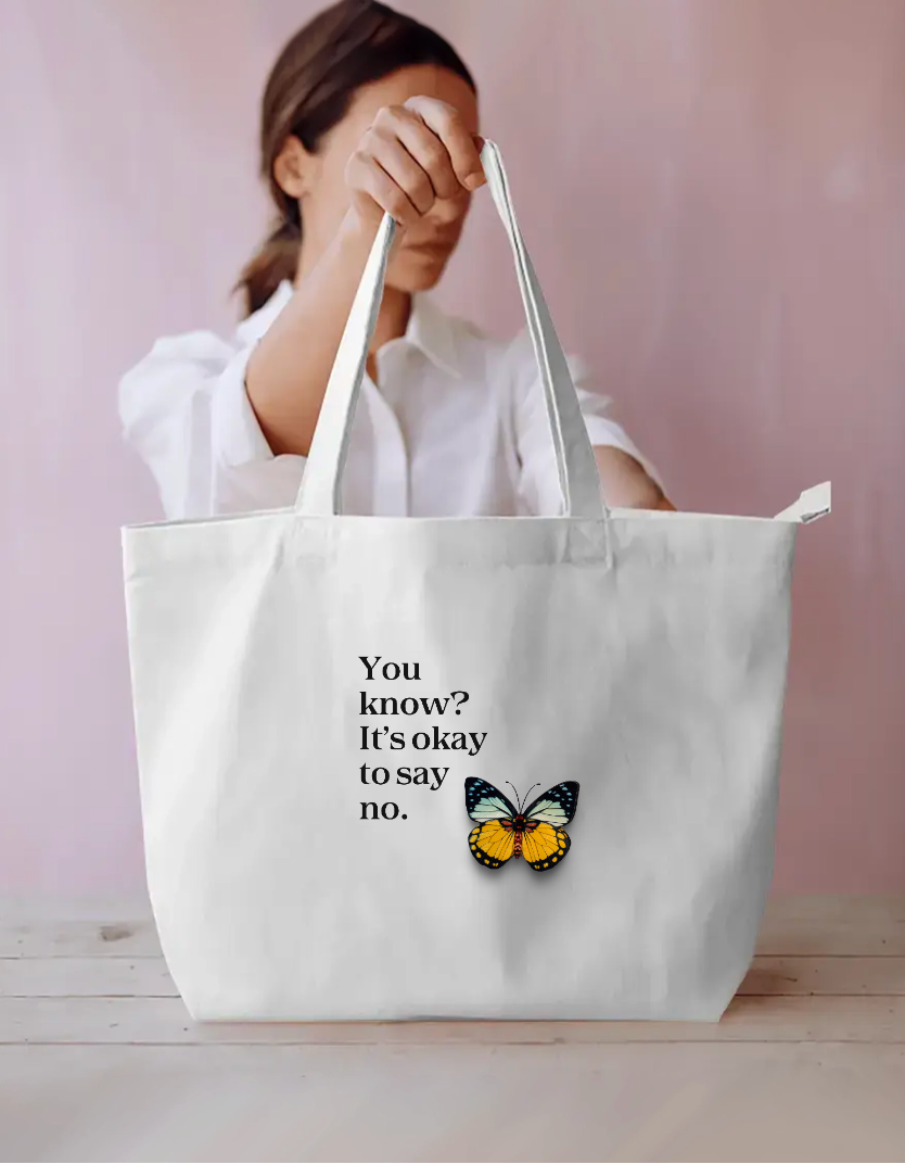 Positive vibe Everyday Large Tote Bag by @kynto