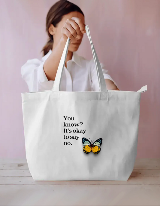 Positive vibe Everyday Large Tote Bag by @kynto