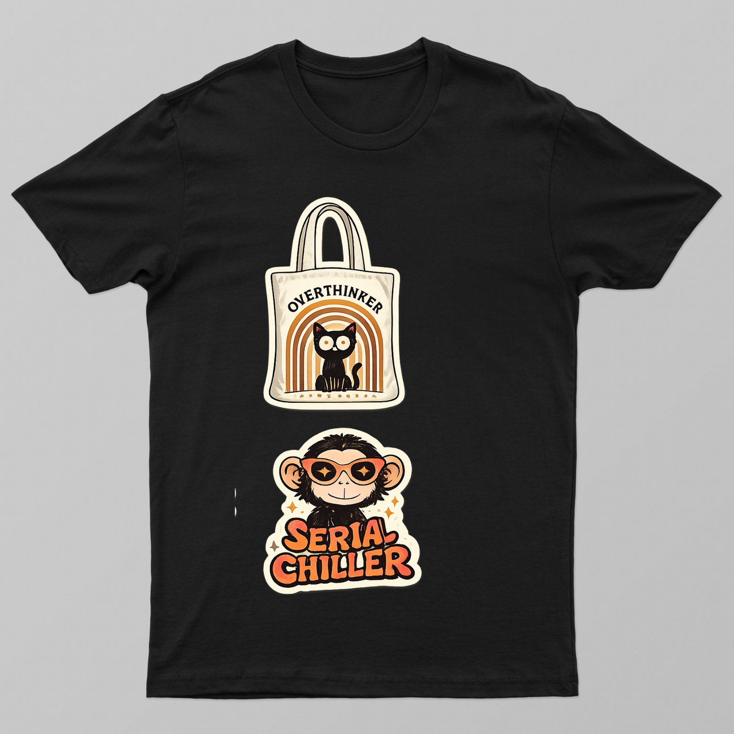 Overthinking vs chiller Unisex T-shirt by @patarkrishnapatar