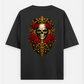 Crazy ghost Skull Printed T-Shirt Oversized T-shirt (Back print) by @someone_draws69