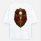 Crazy ghost Skull Printed T-Shirt Oversized T-shirt (Back print) by @someone_draws69