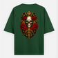 Crazy ghost Skull Printed T-Shirt Oversized T-shirt (Back print) by @someone_draws69
