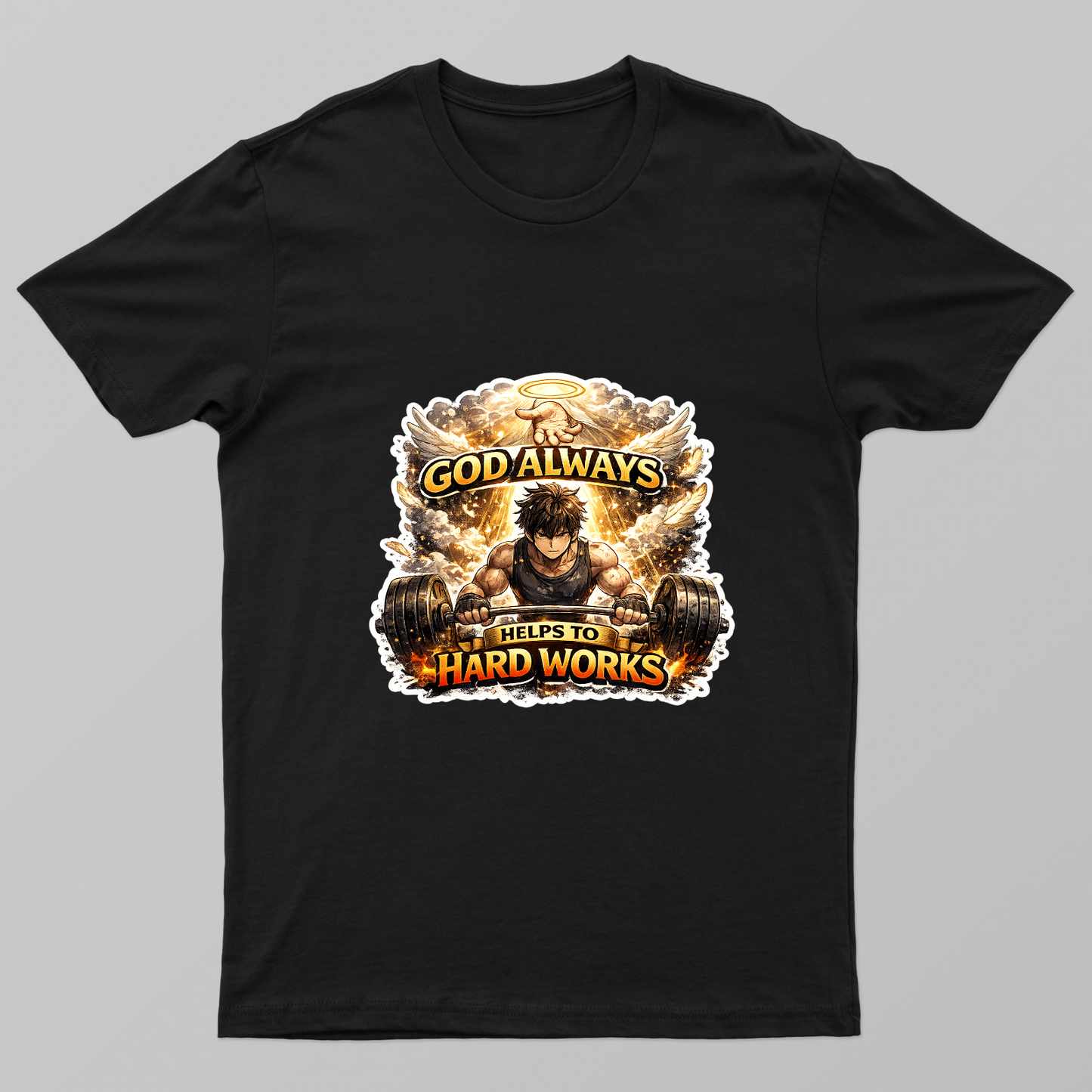 God always help hard works Unisex T-shirt by @patarkrishnapatar