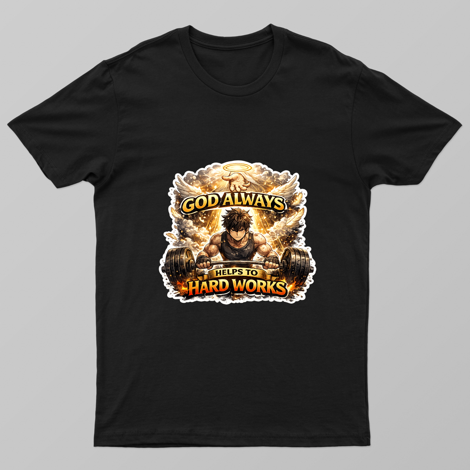 God always help hard works Unisex T-shirt by @patarkrishnapatar