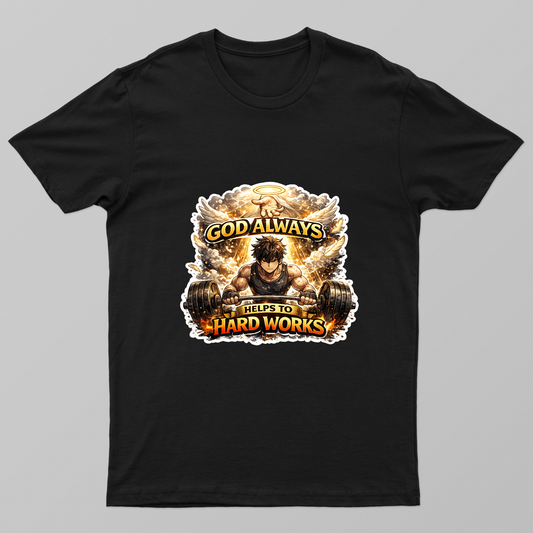 God always help hard works Unisex T-shirt by @patarkrishnapatar