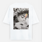 Radha Krishna Oversized T-shirt (Back print) by Arko Ghosh