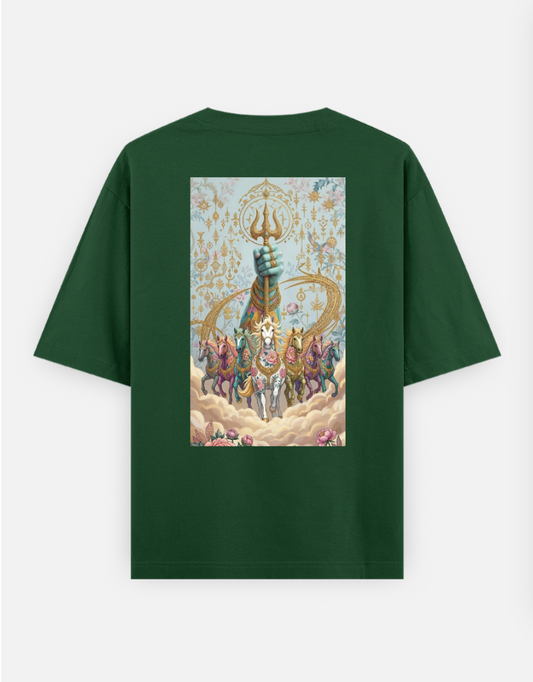 7 reasons for the Sunrise 🔱 Oversized T-shirt (Back print) by @solitary.princess_