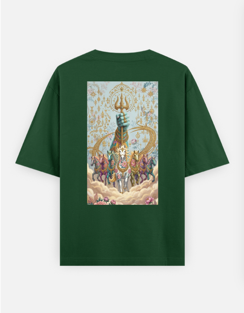 7 reasons for the Sunrise 🔱 Oversized T-shirt (Back print) by @solitary.princess_