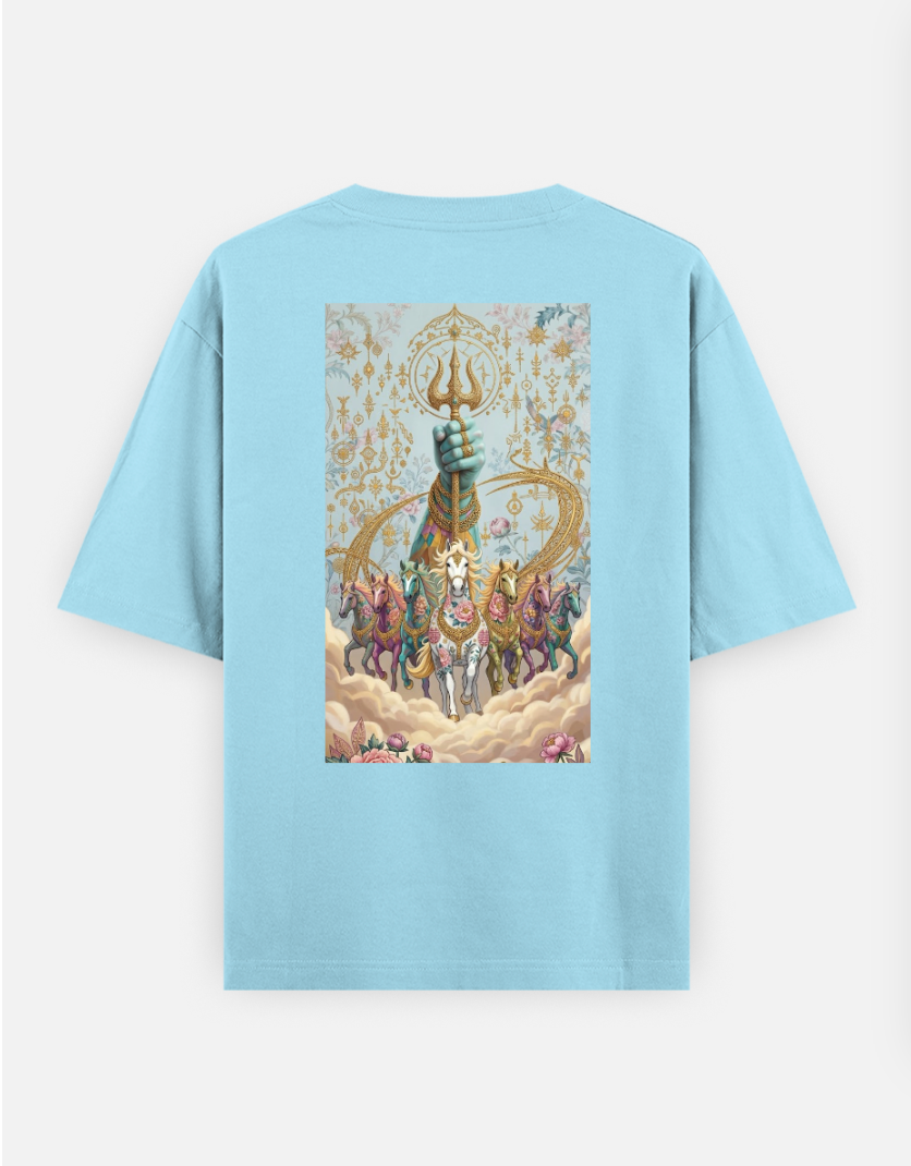 7 reasons for the Sunrise 🔱 Oversized T-shirt (Back print) by @solitary.princess_