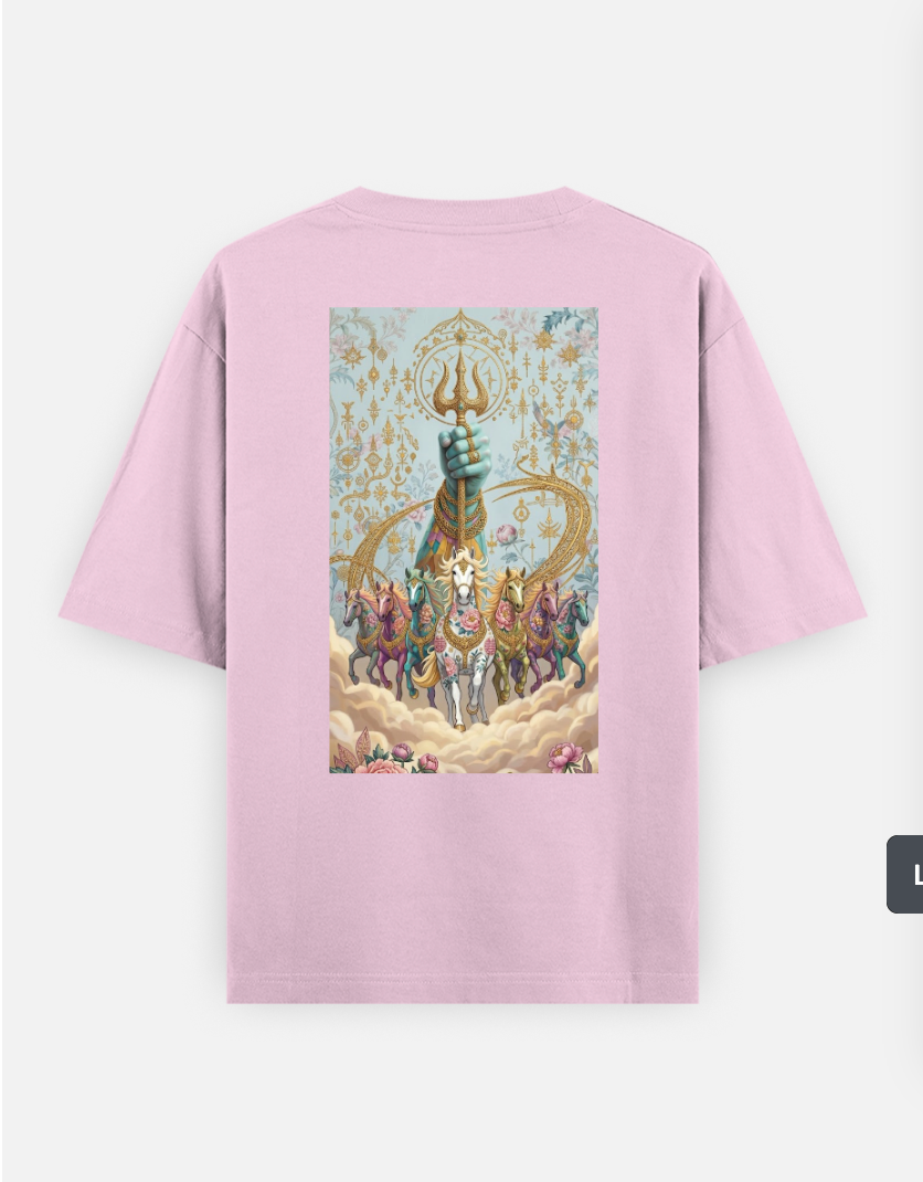 7 reasons for the Sunrise 🔱 Oversized T-shirt (Back print) by @solitary.princess_