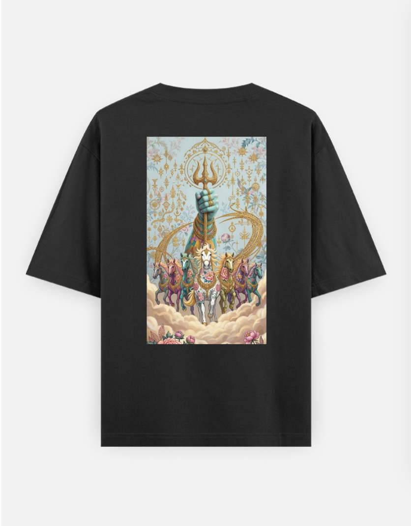 7 reasons for the Sunrise 🔱 Oversized T-shirt (Back print) by @solitary.princess_