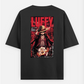 Monkey D Luffy (Captain) Oversized T-shirt (Back print) by @solitary.princess_