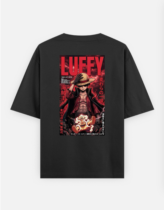 Monkey D Luffy (Captain) Oversized T-shirt (Back print) by @solitary.princess_