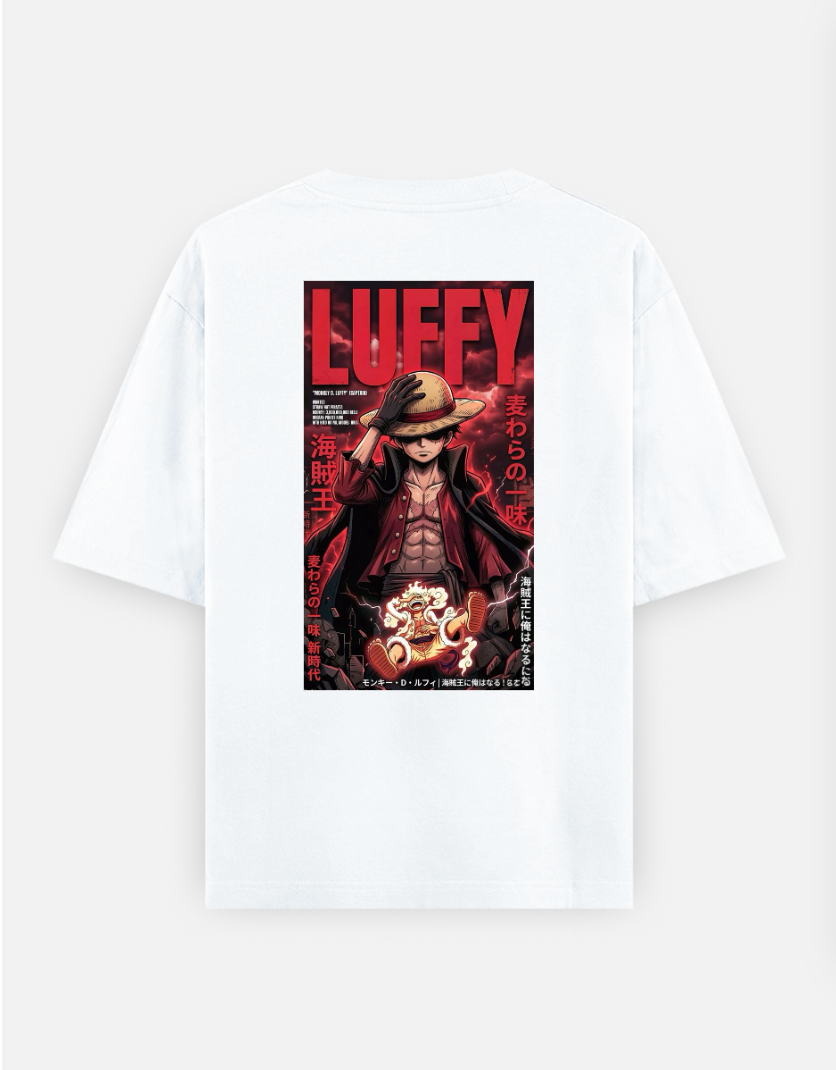 Monkey D Luffy (Captain) Oversized T-shirt (Back print) by @solitary.princess_
