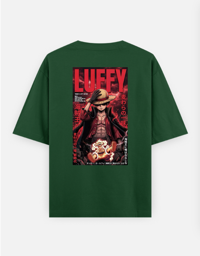 Monkey D Luffy (Captain) Oversized T-shirt (Back print) by @solitary.princess_