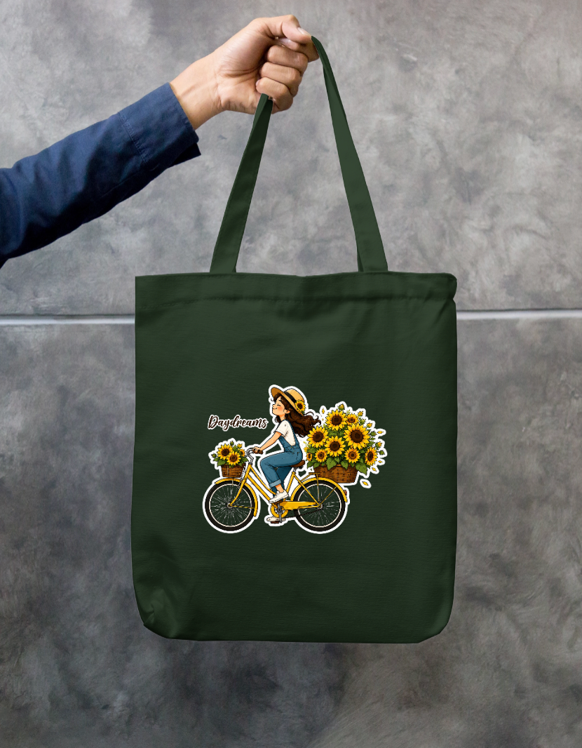 Day Dreams Zipper Tote Bag by @rayah.arts