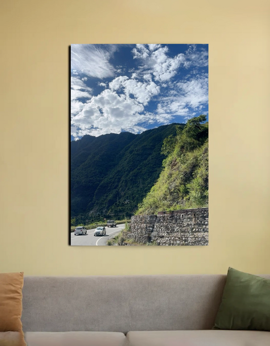 Mountains international 20"x30" Canvas Poster by Ayat