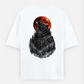 Wolf Printed oversized T-Shirt Oversized T-shirt (Back print) by @someone_draws69