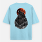 Wolf Printed oversized T-Shirt Oversized T-shirt (Back print) by @someone_draws69