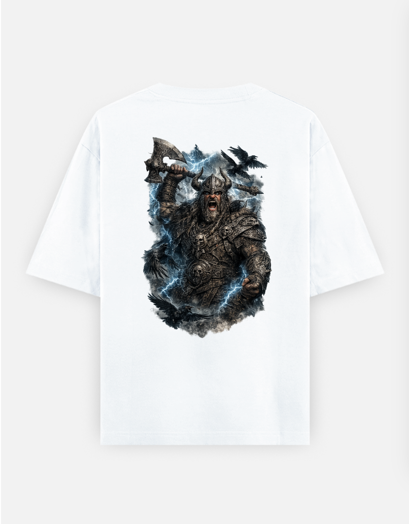Vikings T-shirt OVERSIZED ⚡ Oversized T-shirt (Back print) by @someone_draws69