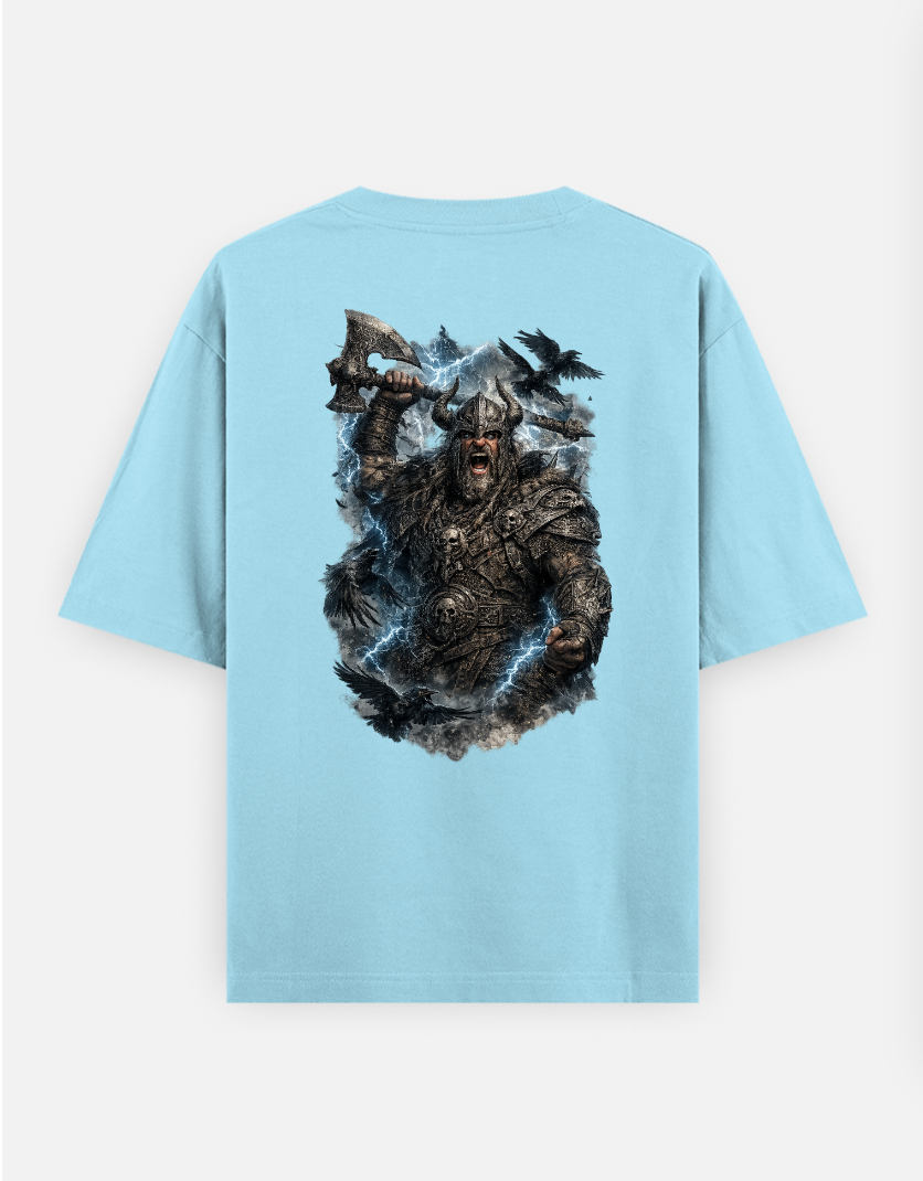 Vikings T-shirt OVERSIZED ⚡ Oversized T-shirt (Back print) by @someone_draws69