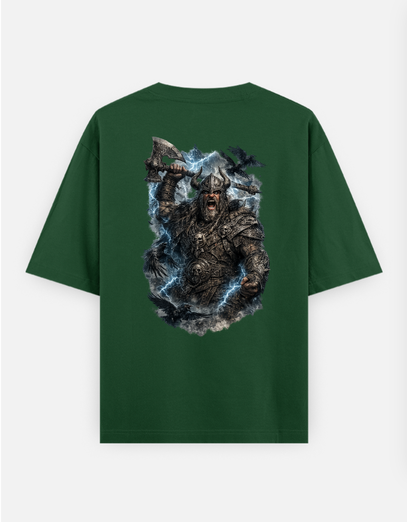 Vikings T-shirt OVERSIZED ⚡ Oversized T-shirt (Back print) by @someone_draws69