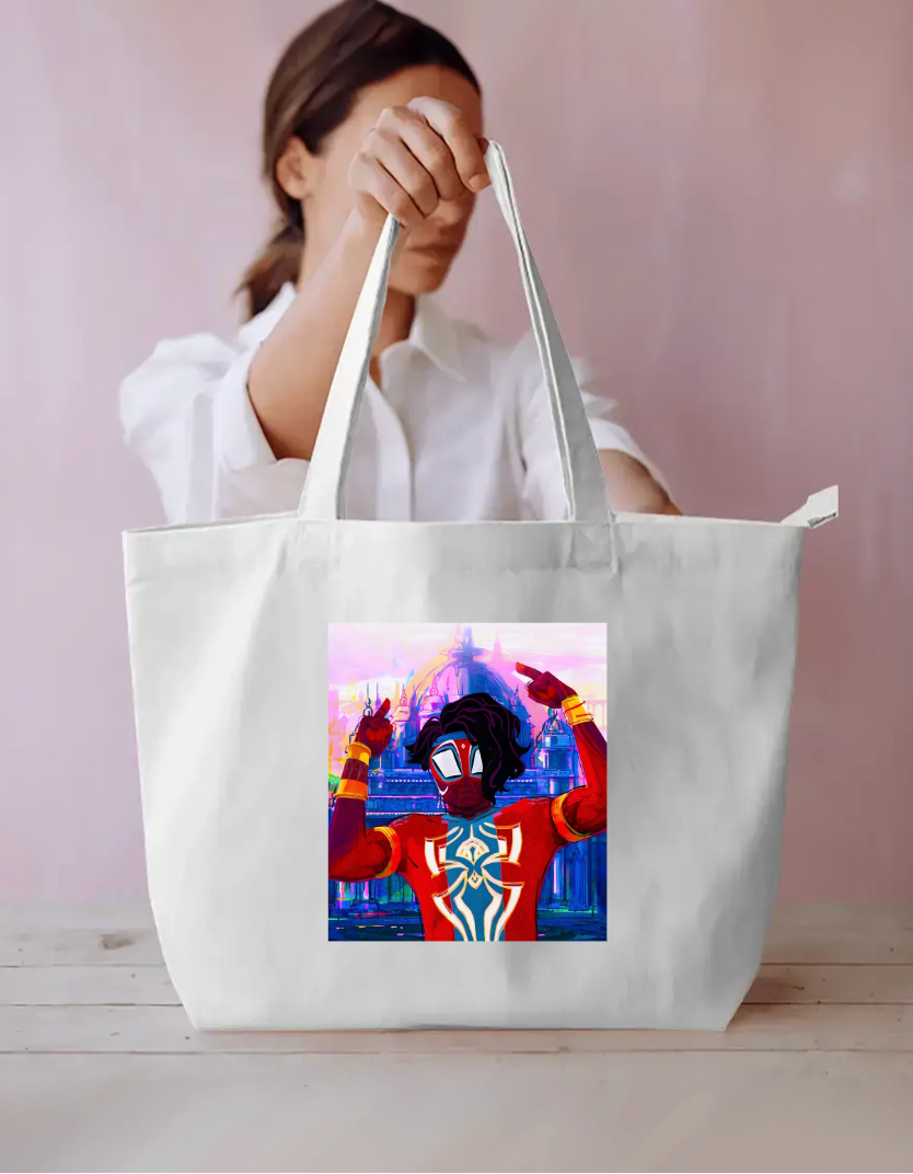 Spider man, pavitar prabhakar Everyday Large Tote Bag by @sketchtosoul