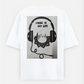 Music Oversized T-shirt (Back print) by @payu_3180