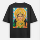 Handmade Durga Painting Oversized T-shirt (Back print) by @deep_art_works