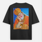 Handmade Hanuman Painting Oversized T-shirt (Back print) by @deep_art_works