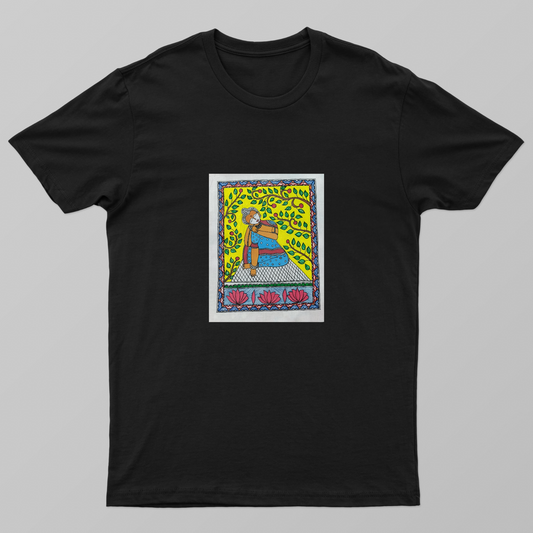 Meditating Buddha Unisex T-shirt by Antara Verma