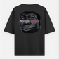 rizz level negative Meme t-shirt | funny cursed tee| gen z humor Oversized T-shirt (Back print) by Mithisar Daimary 