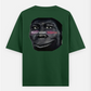 rizz level negative Meme t-shirt | funny cursed tee| gen z humor Oversized T-shirt (Back print) by Mithisar Daimary 