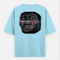 rizz level negative Meme t-shirt | funny cursed tee| gen z humor Oversized T-shirt (Back print) by Mithisar Daimary 