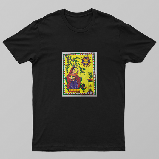 A village scene Unisex T-shirt by Antara Verma