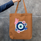 Evil Eye tote bag Zipper Tote Bag by @nirali.direction